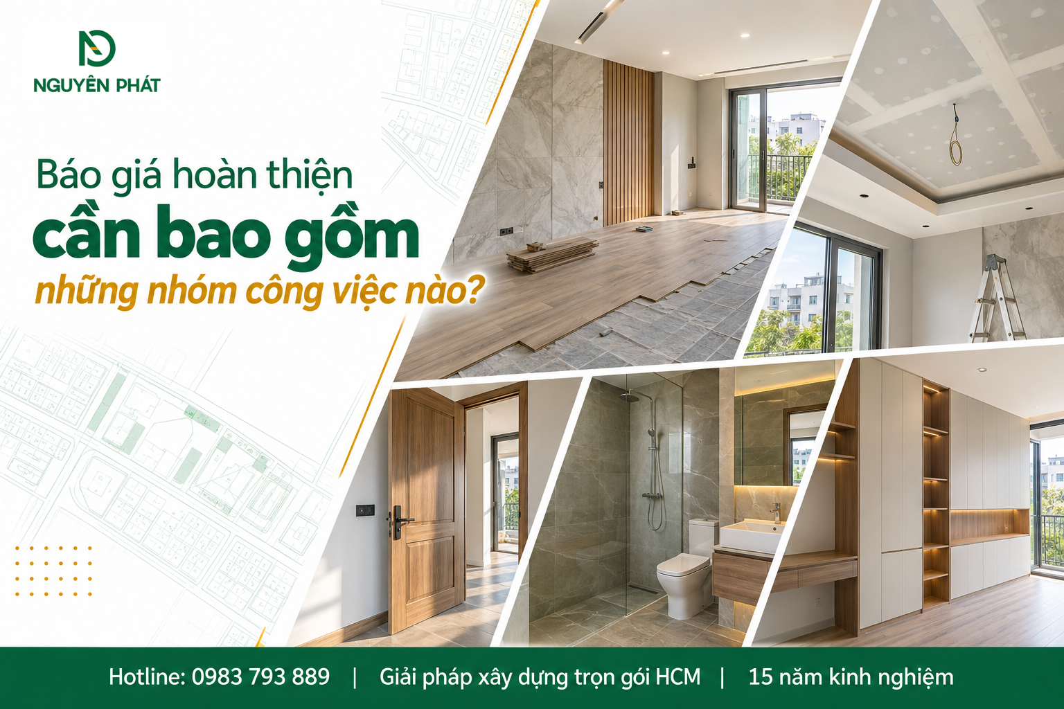 Các nhóm công việc trong báo giá hoàn thiện nhà phố - Nguyên Phát (NP Group)