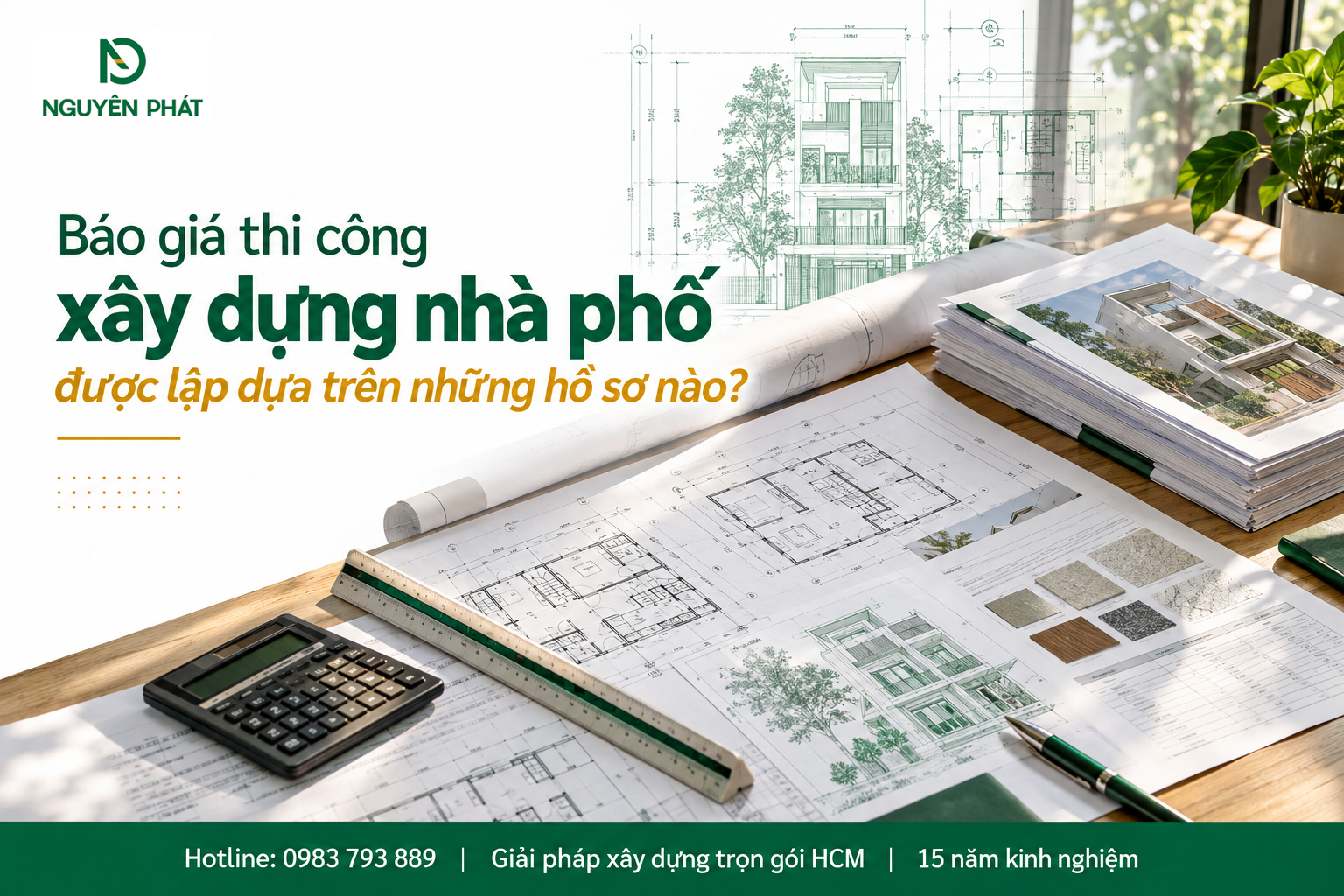 Hồ sơ lập báo giá thi công xây dựng nhà phố - Nguyên Phát (NP Group)