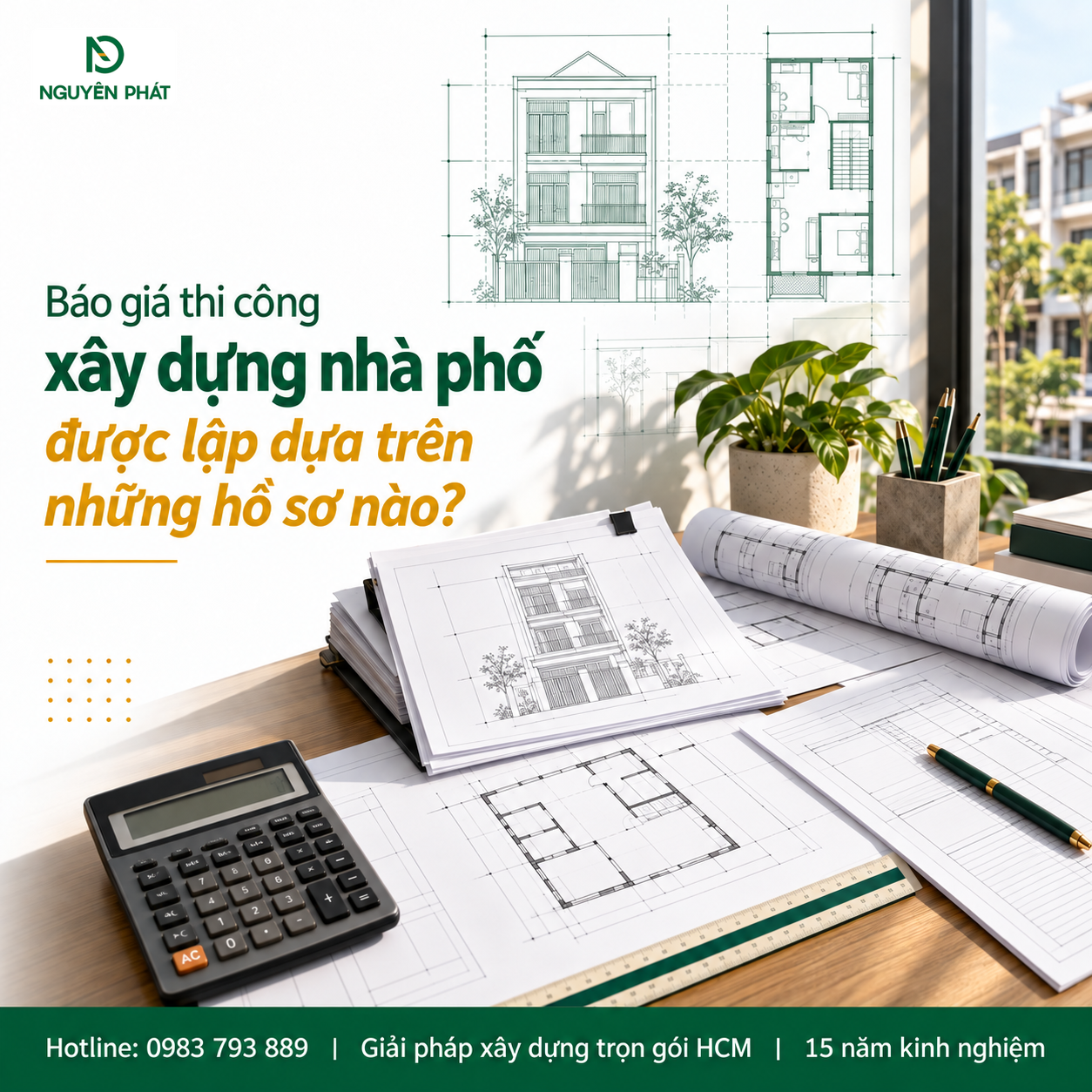 Hồ sơ lập báo giá thi công nhà phố Nguyên Phát (NP Group)