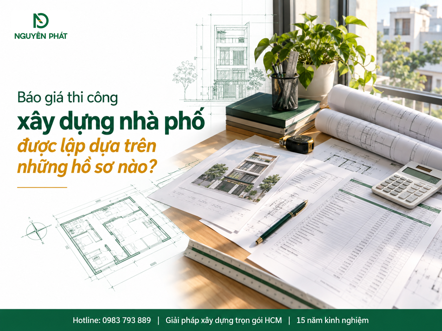 Hồ sơ lập báo giá thi công xây dựng nhà phố - Nguyên Phát (NP Group)