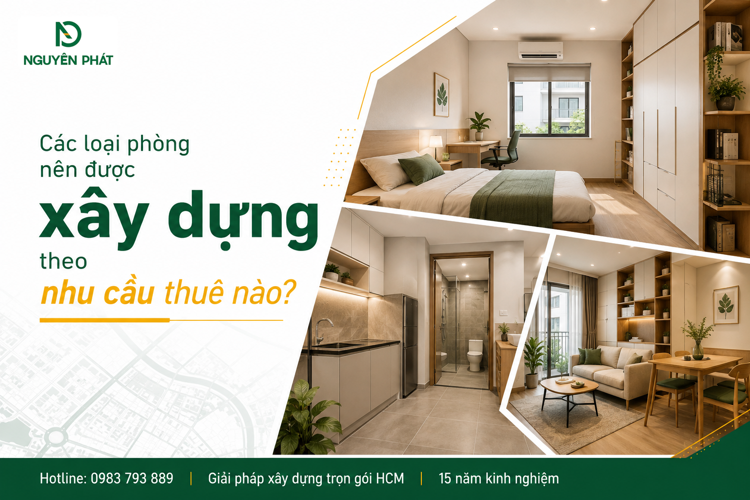 Các loại phòng nên được xây dựng theo nhu cầu thuê nào?