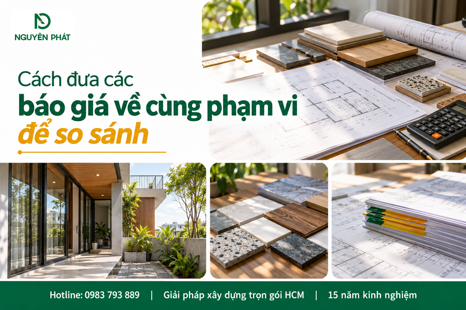 So sánh báo giá xây dựng minh bạch cùng Nguyên Phát (NP Group)