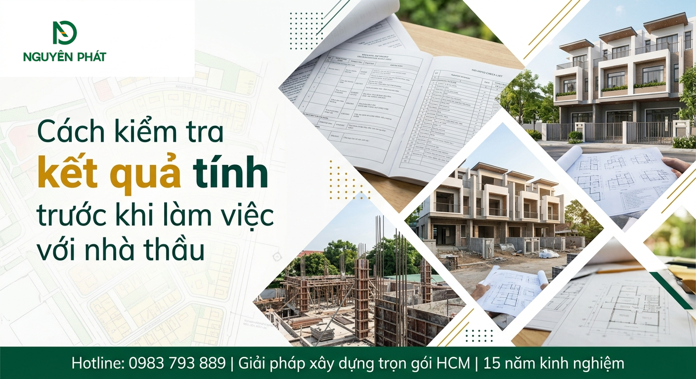 Kiểm tra dự toán chi phí trước khi làm việc với nhà thầu - Nguyên Phát (NP Group)