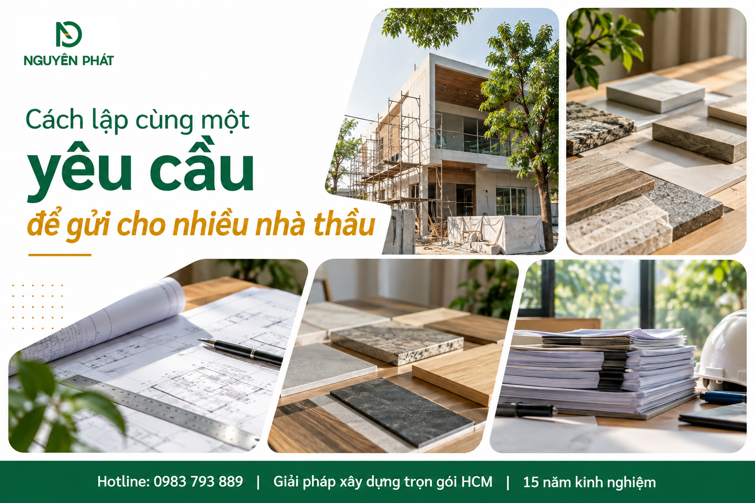 Chuẩn hóa yêu cầu xây dựng để so sánh báo giá nhà thầu - Nguyên Phát (NP Group)