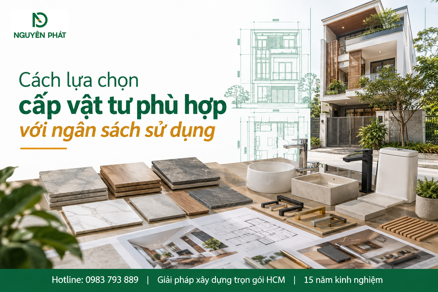 Lựa chọn cấp vật tư phù hợp ngân sách hoàn thiện - Nguyên Phát (NP Group)
