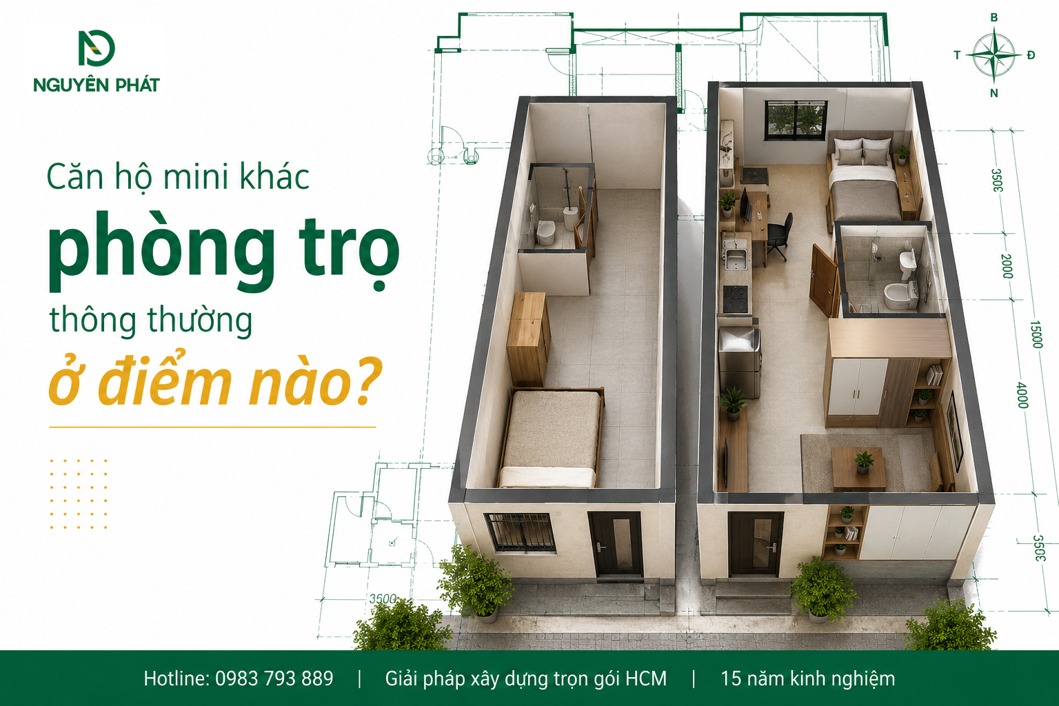 Căn hộ mini khác phòng trọ thông thường ở điểm nào?