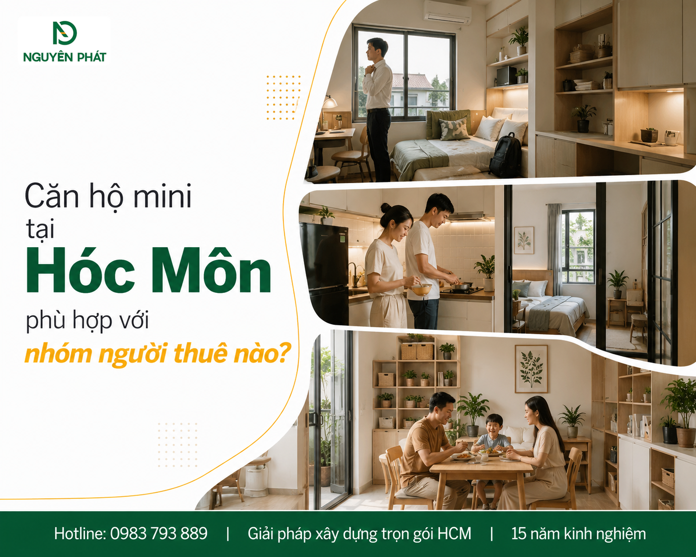 Căn hộ mini tại Hóc Môn phù hợp với nhóm người thuê nào?