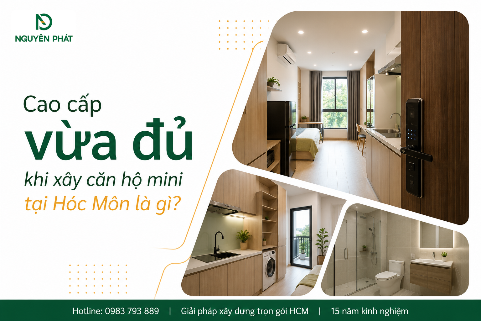 “Cao cấp vừa đủ” khi xây căn hộ mini tại Hóc Môn là gì?