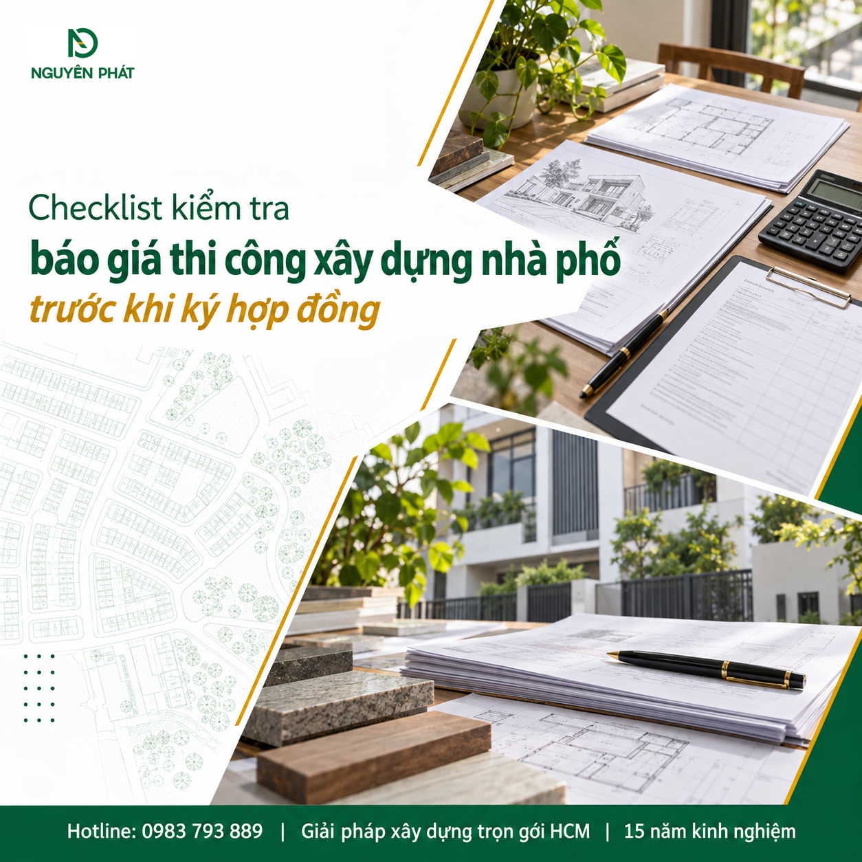 Checklist kiểm tra báo giá xây dựng nhà phố - Nguyên Phát (NP Group)
