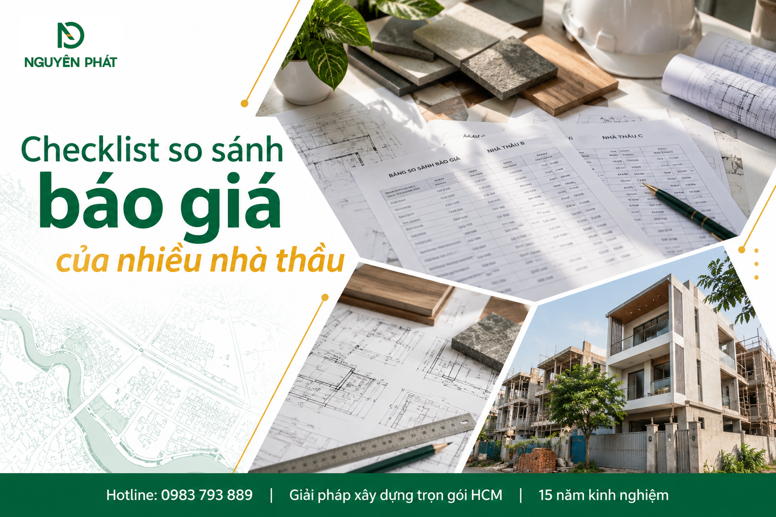 Checklist so sánh báo giá nhà thầu xây dựng Nguyên Phát (NP Group)