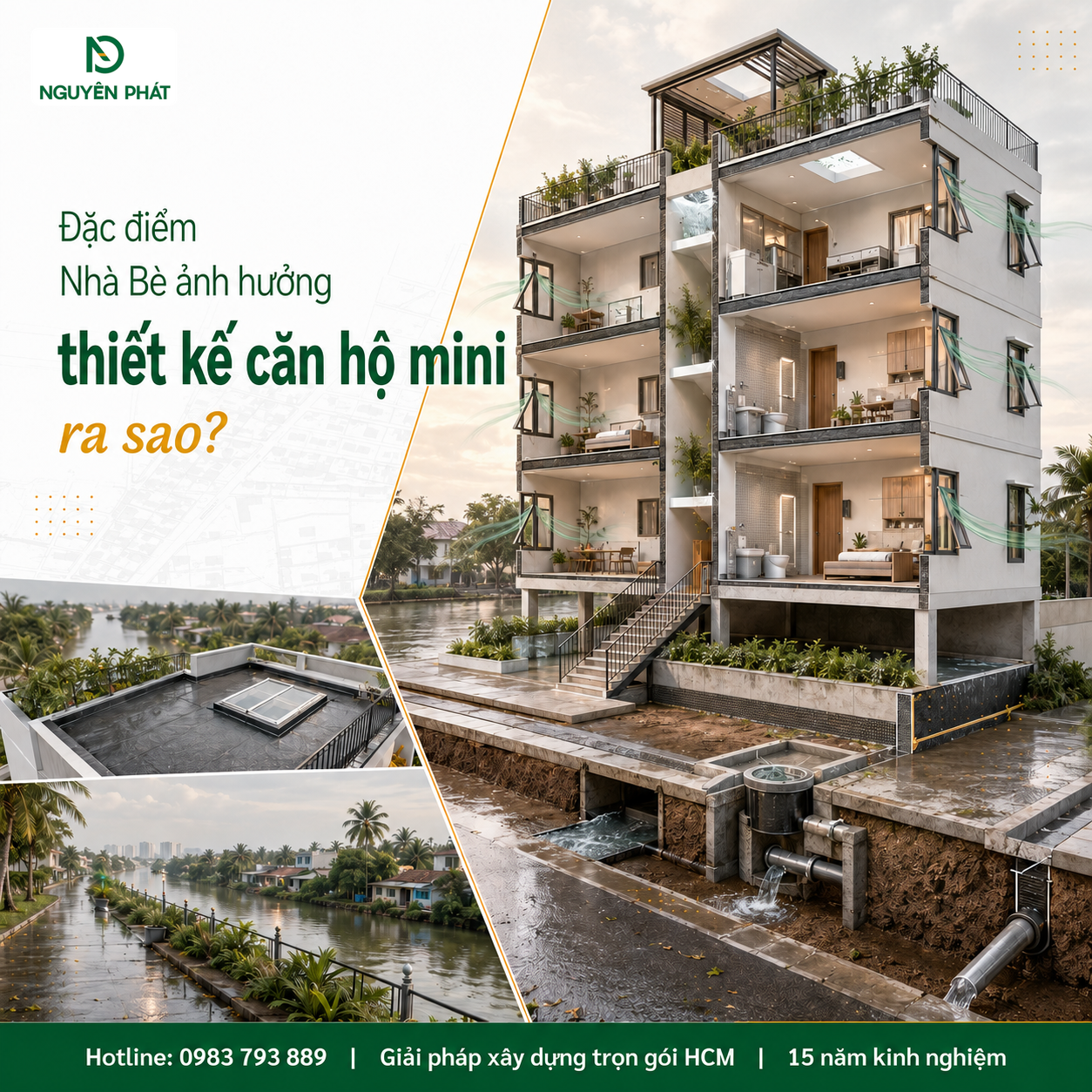 Đặc điểm Nhà Bè ảnh hưởng thiết kế căn hộ mini ra sao?