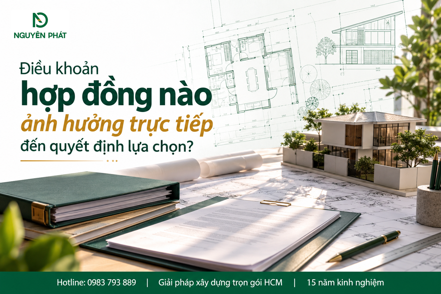 Điều khoản hợp đồng xây dựng rõ ràng cùng Nguyên Phát (NP Group)