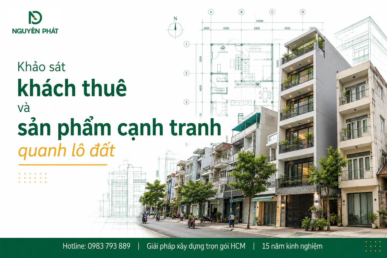 Khảo sát khách thuê và sản phẩm cạnh tranh quanh lô đất