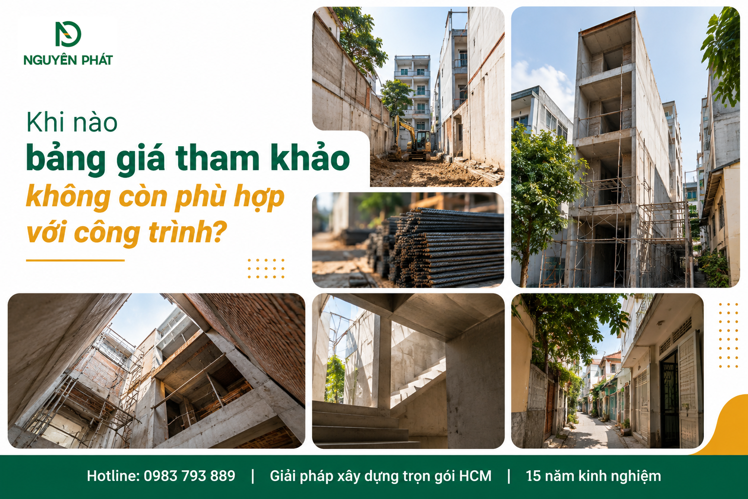 Các yếu tố khiến bảng giá xây dựng tham khảo thay đổi theo công trình - Nguyên Phát (NP Group)