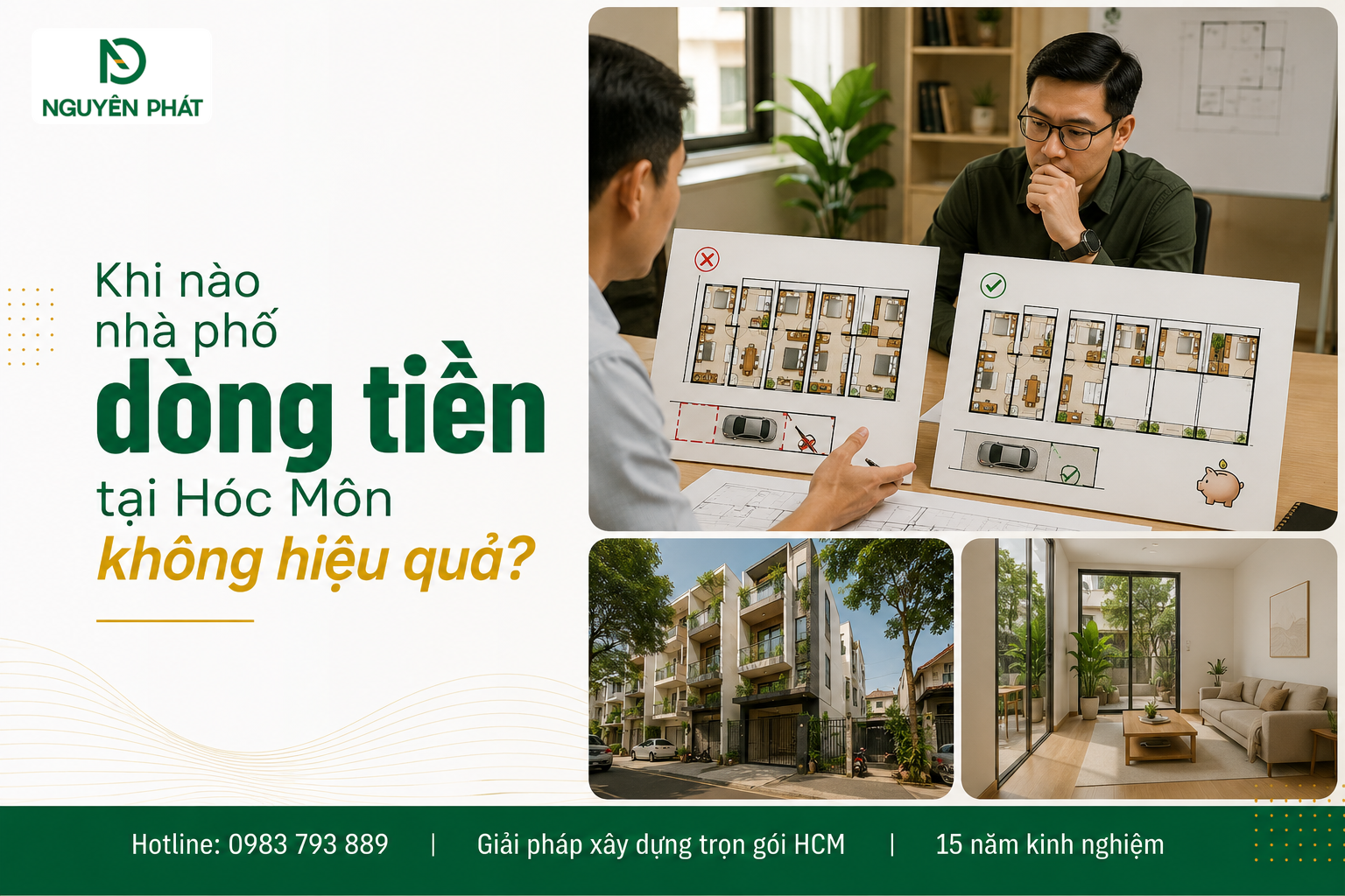 Khi nào nhà phố dòng tiền tại Hóc Môn không hiệu quả?