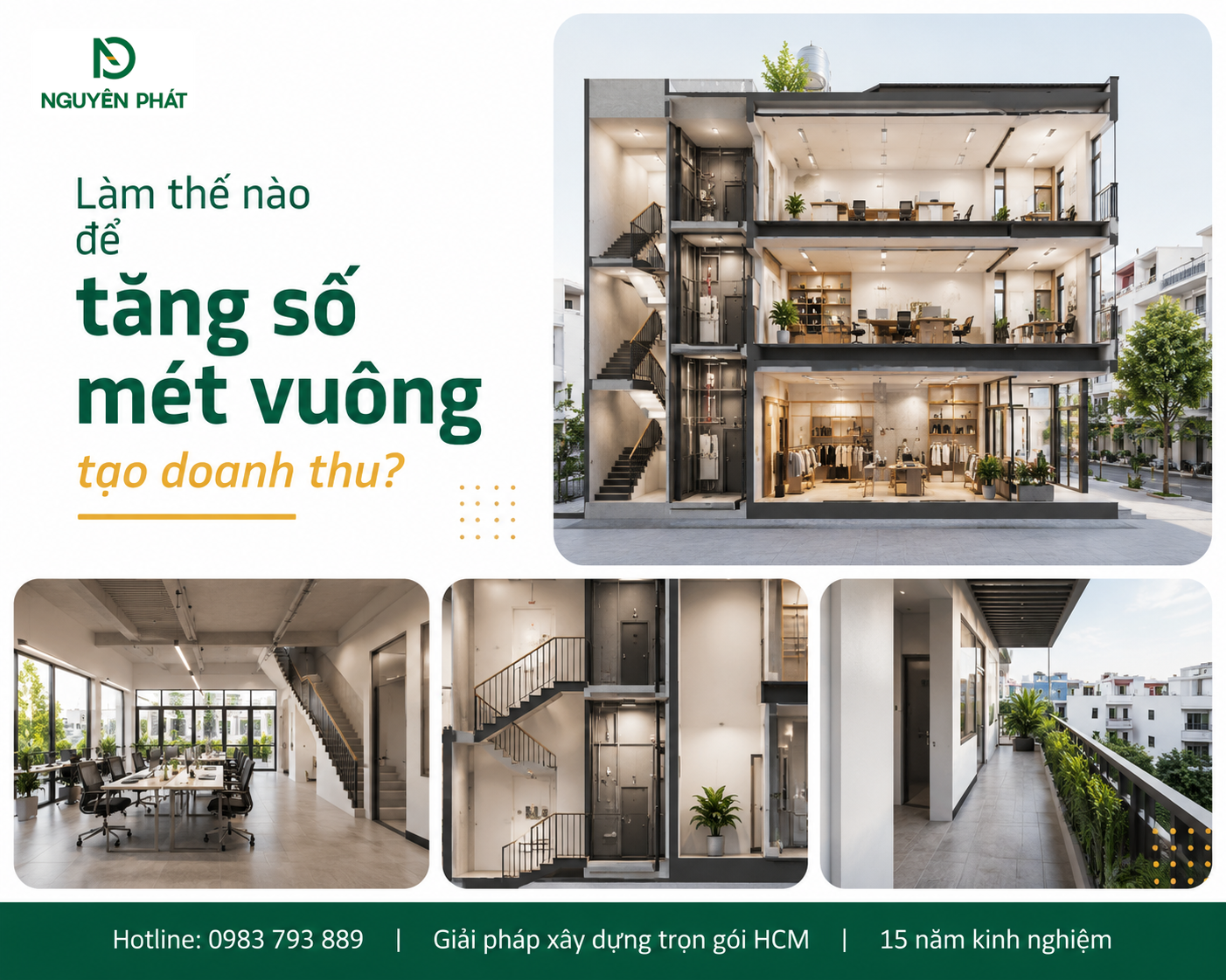 Làm thế nào để tăng số mét vuông tạo doanh thu?