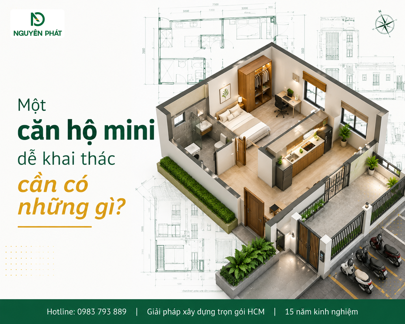 Một căn hộ mini dễ khai thác cần có những gì?