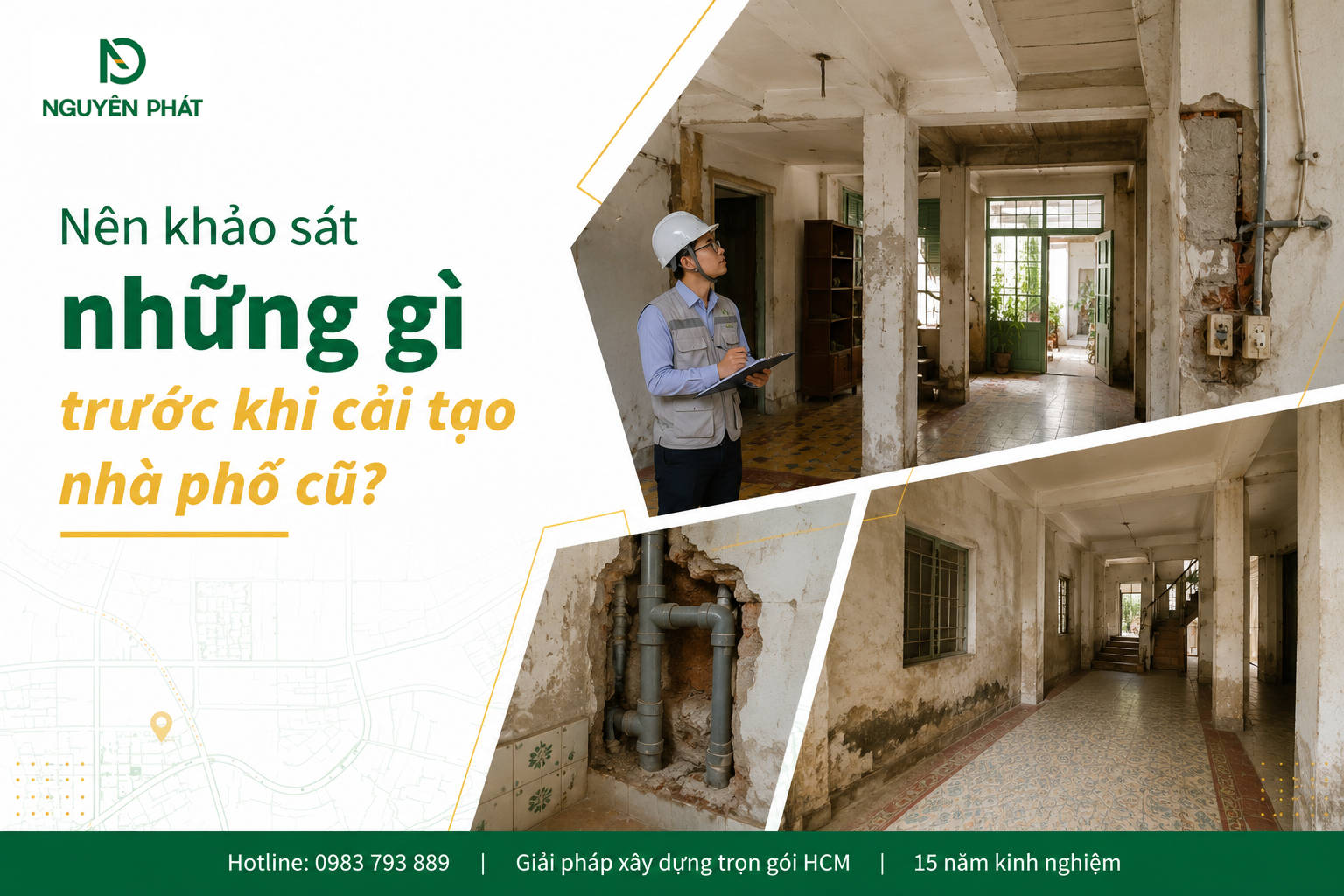 Nên khảo sát những gì trước khi cải tạo nhà phố cũ?