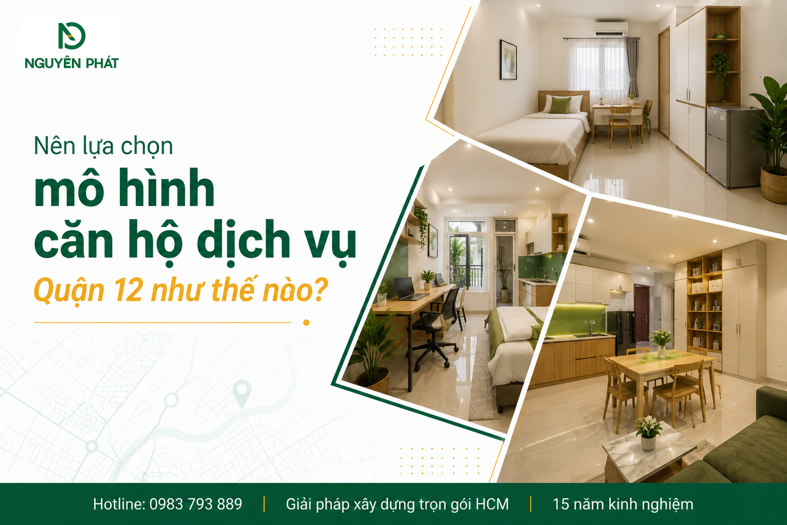 Nên lựa chọn mô hình căn hộ dịch vụ Quận 12 như thế nào?
