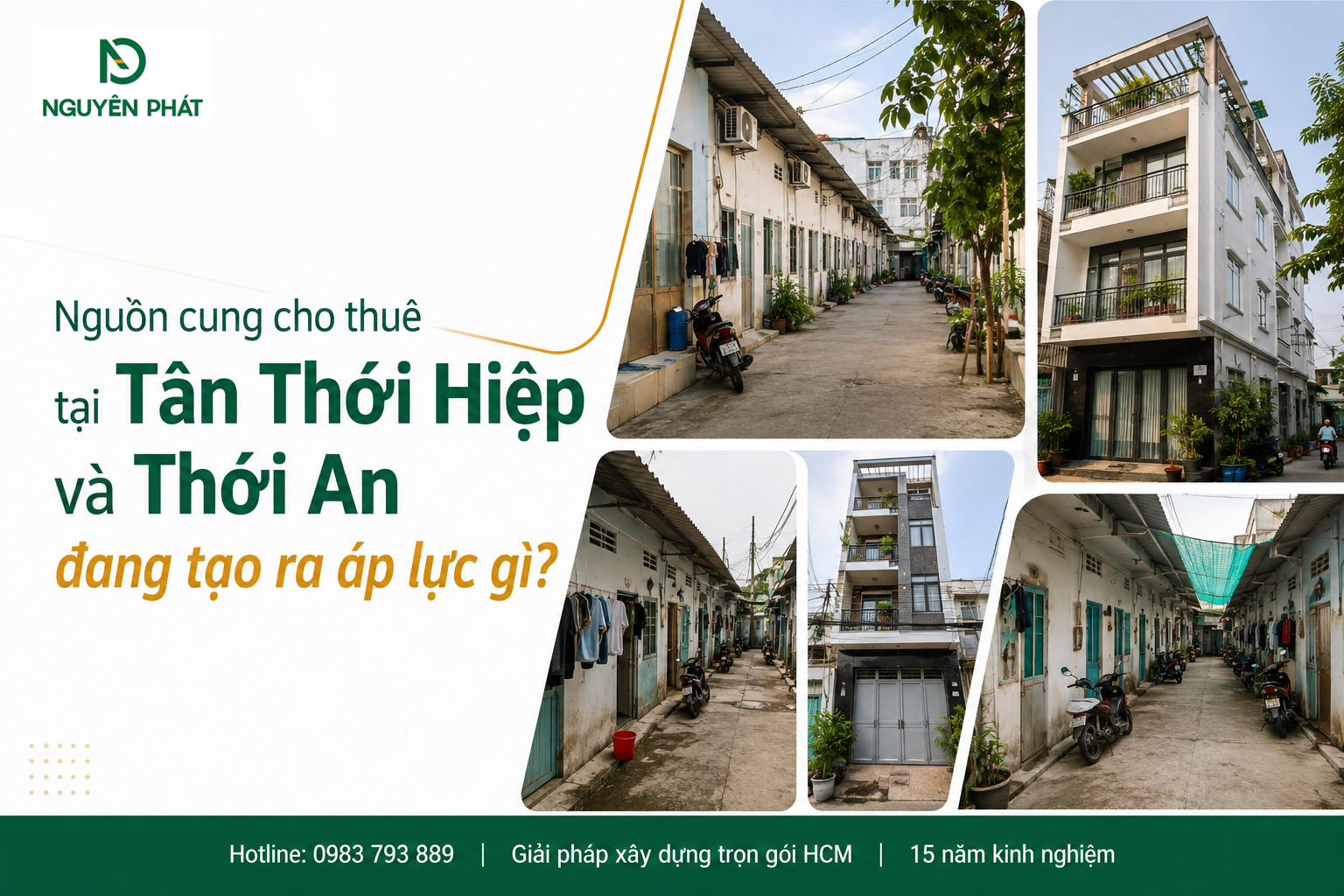 Nguồn cung cho thuê tại Tân Thới Hiệp và Thới An đang tạo ra áp lực gì?