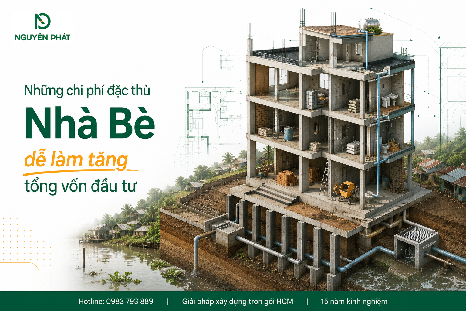 Những chi phí đặc thù Nhà Bè dễ làm tăng tổng vốn đầu tư