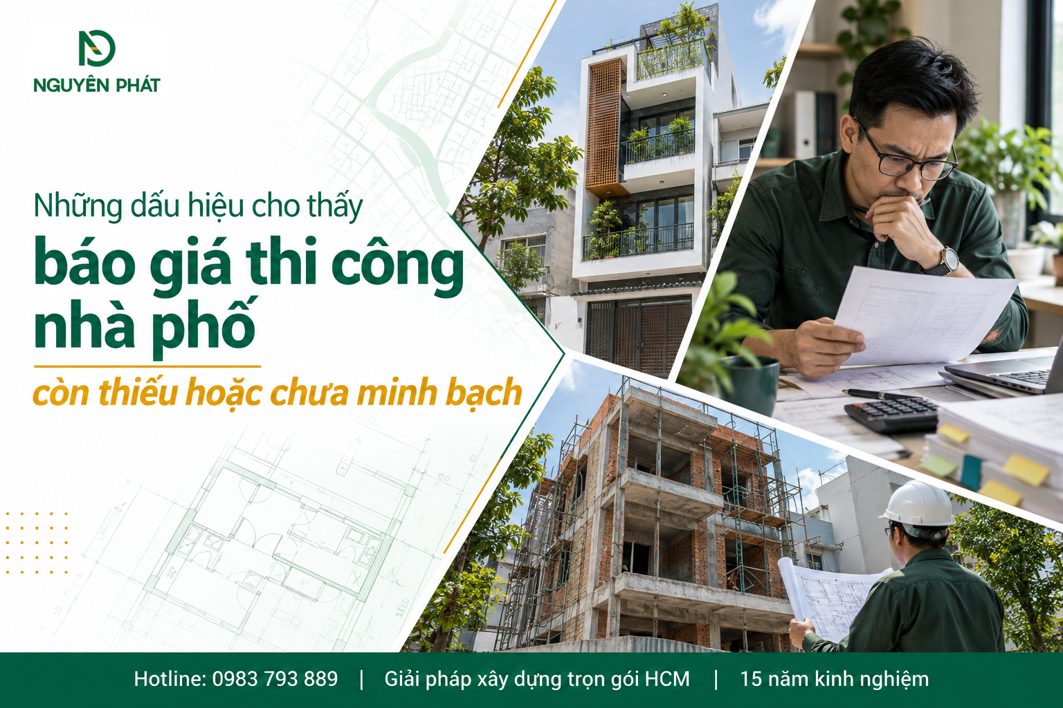 Dấu hiệu báo giá thi công nhà phố chưa minh bạch - Nguyên Phát (NP Group)