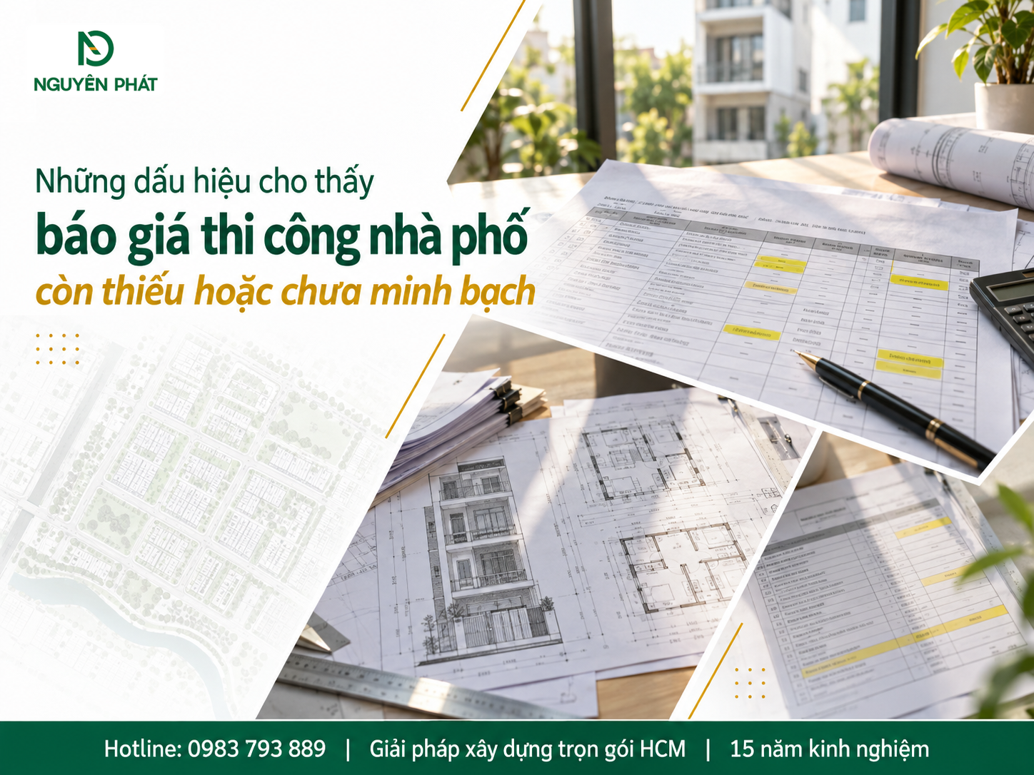 Dấu hiệu báo giá thi công nhà phố thiếu minh bạch - Nguyên Phát (NP Group)