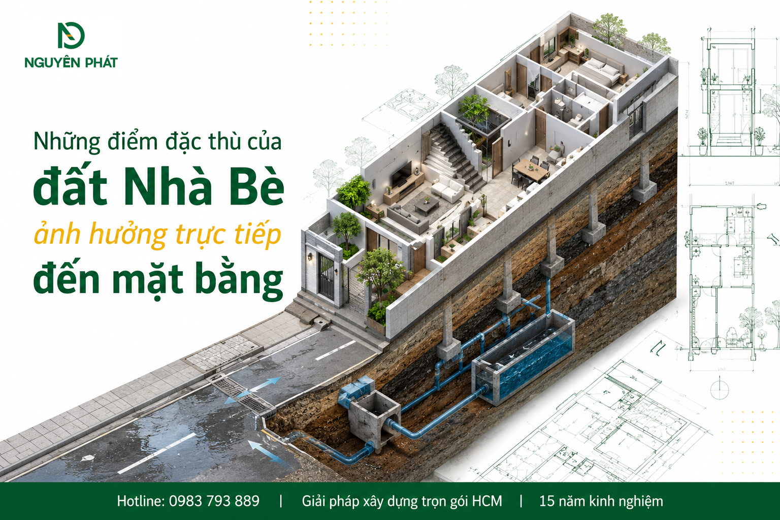 Những điểm đặc thù của đất Nhà Bè ảnh hưởng trực tiếp đến mặt bằng