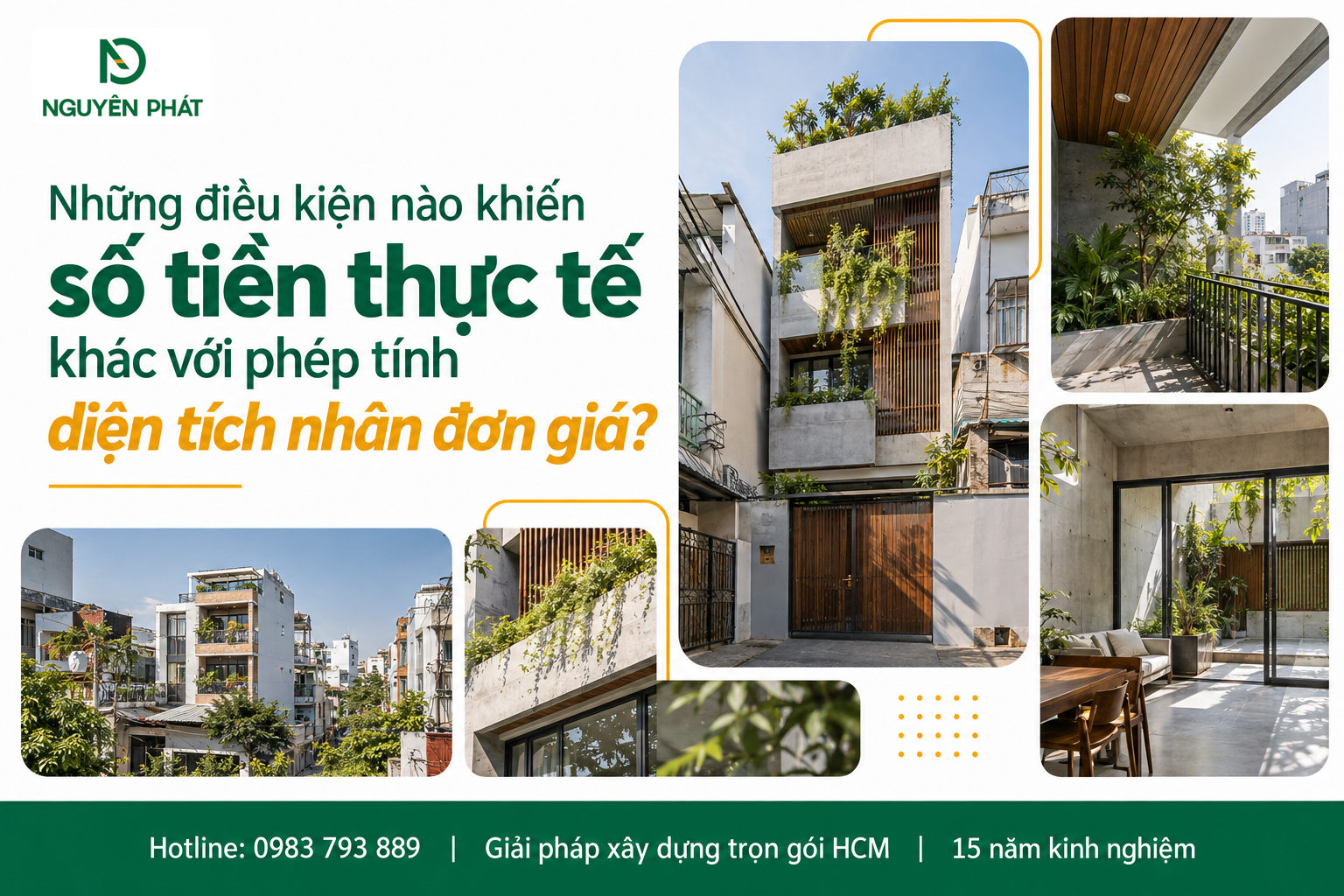 Các yếu tố ảnh hưởng đến chi phí xây dựng nhà thực tế - Nguyên Phát (NP Group)