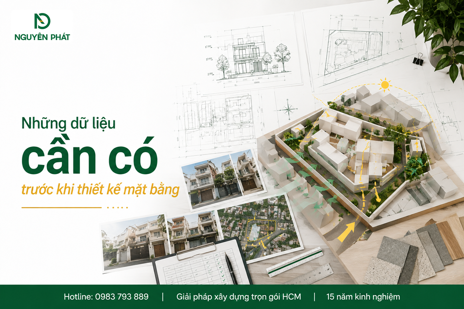 Những dữ liệu cần có trước khi thiết kế mặt bằng