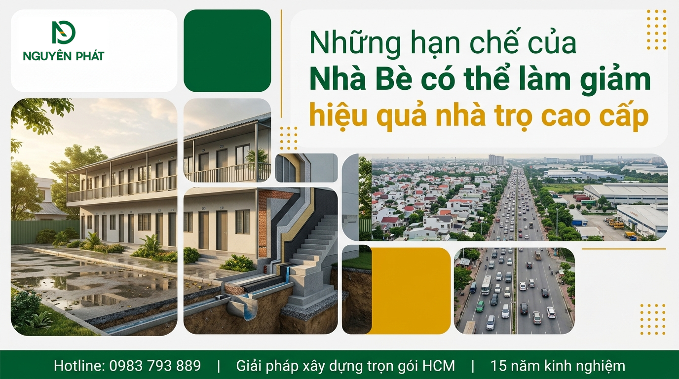 Những hạn chế của Nhà Bè có thể làm giảm hiệu quả nhà trọ cao cấp
