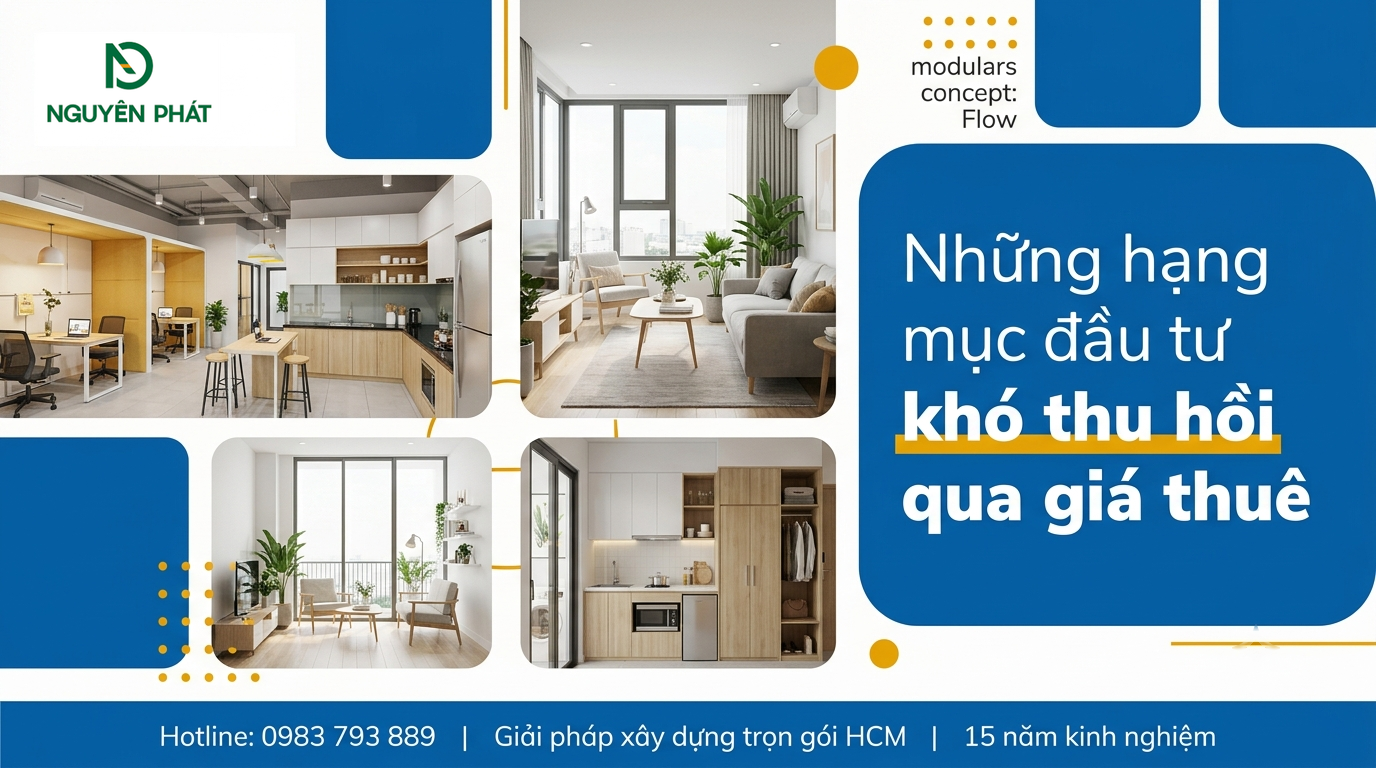 Những hạng mục đầu tư khó thu hồi qua giá thuê