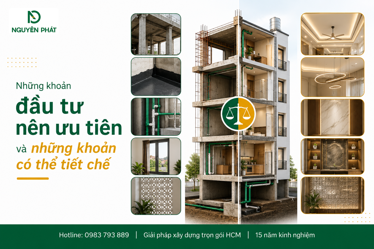 Những khoản đầu tư nên ưu tiên và những khoản có thể tiết chế