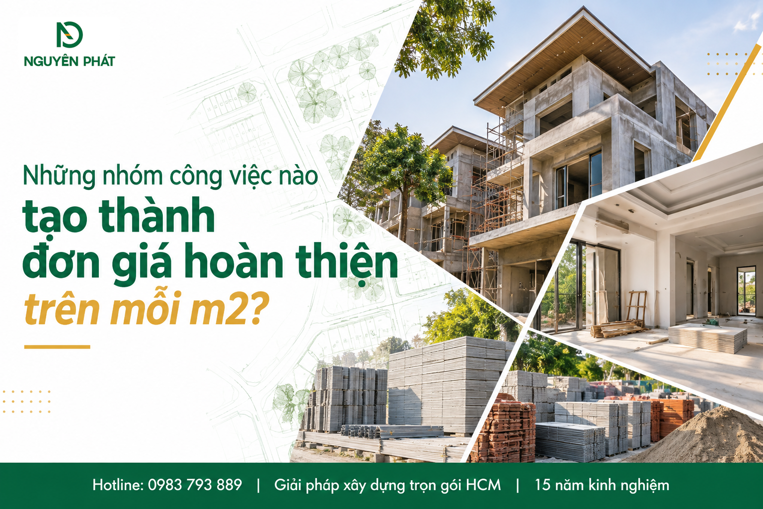 Các nhóm công việc cấu thành chi phí hoàn thiện nhà ở - Nguyên Phát (NP Group)