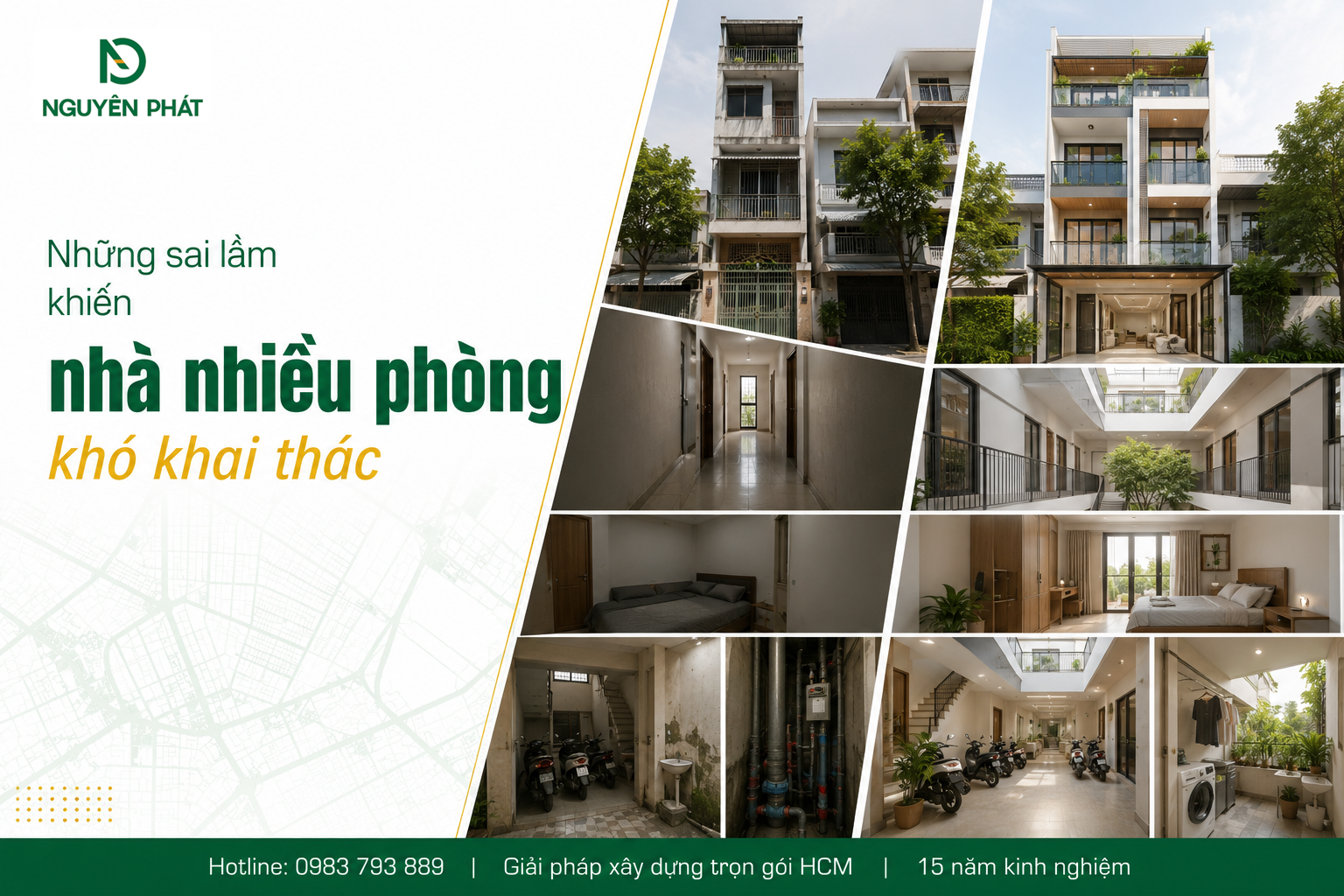 Những sai lầm khiến nhà nhiều phòng khó khai thác