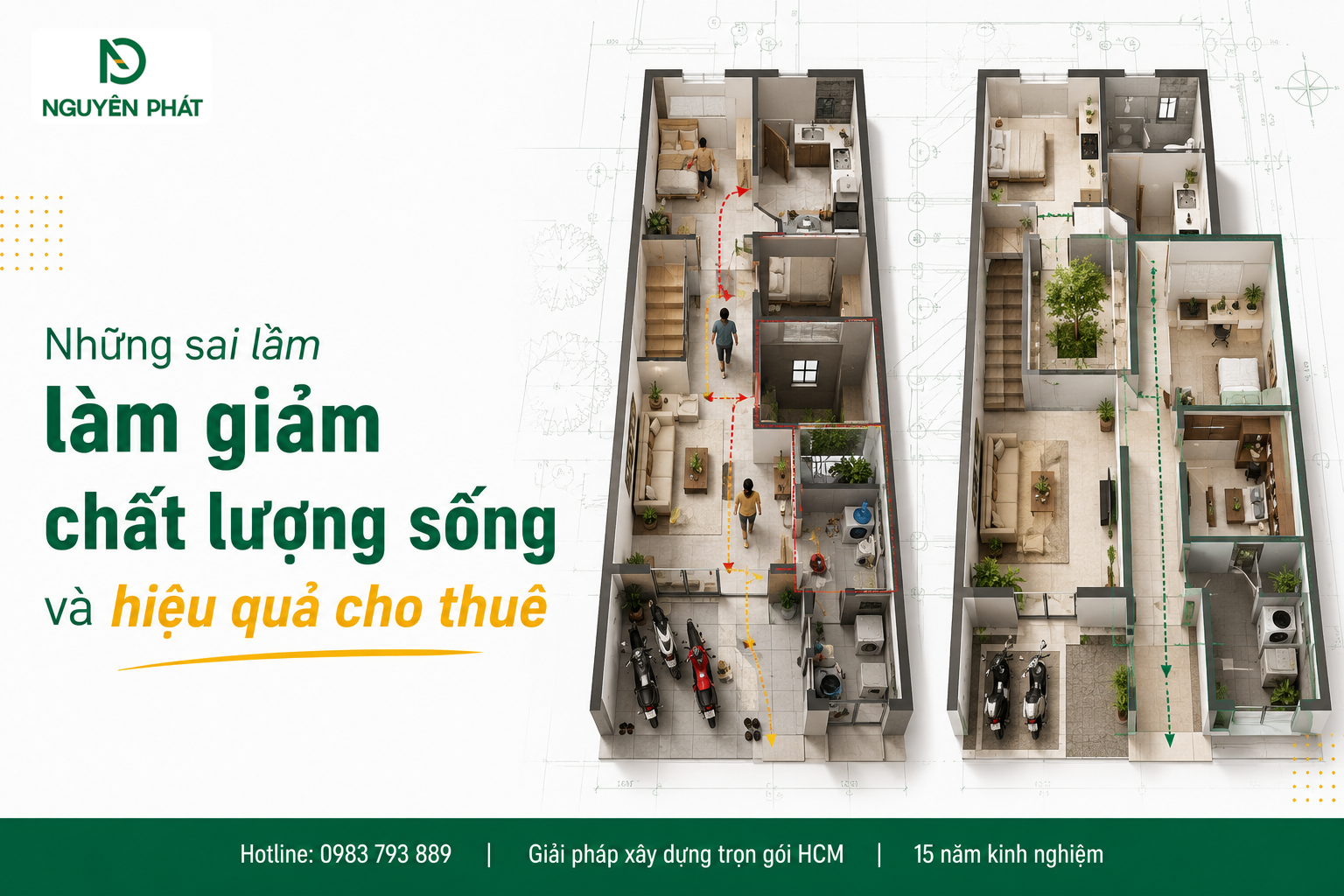 Những sai lầm làm giảm chất lượng sống và hiệu quả cho thuê