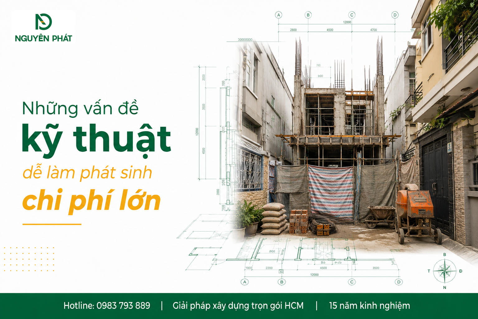 Những vấn đề kỹ thuật dễ làm phát sinh chi phí lớn