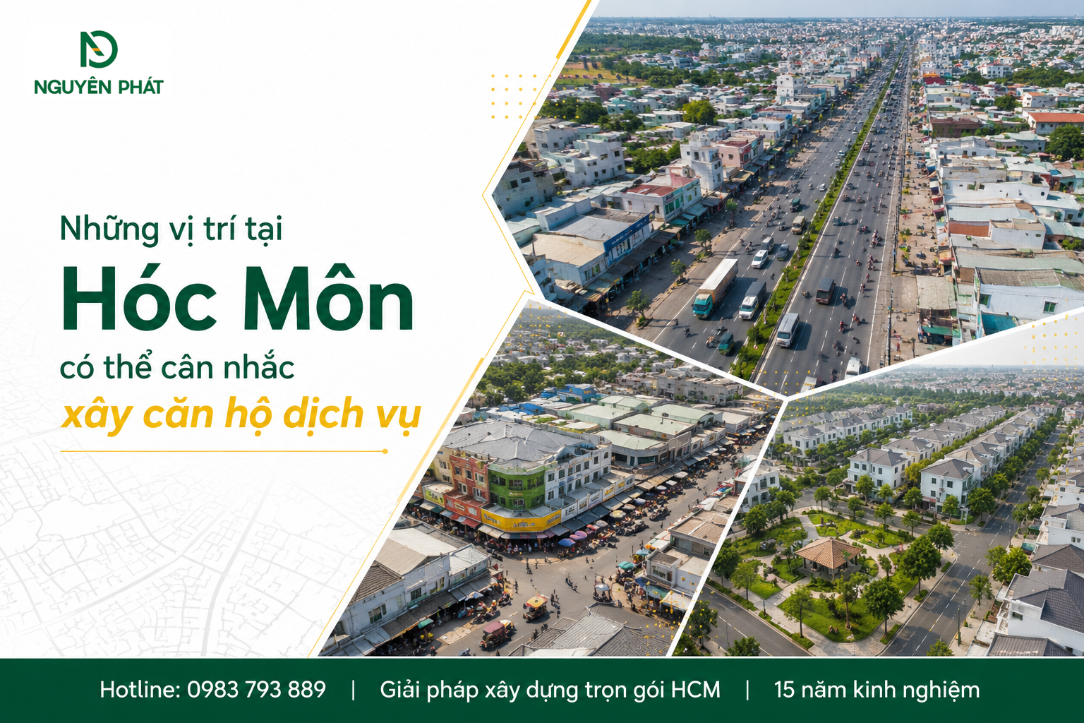 Những vị trí tại Hóc Môn có thể cân nhắc xây căn hộ dịch vụ