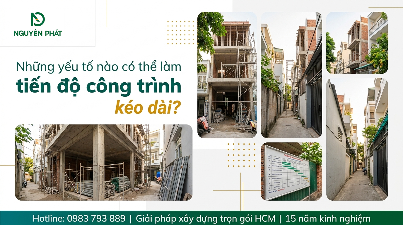 Những yếu tố nào có thể làm tiến độ công trình kéo dài?