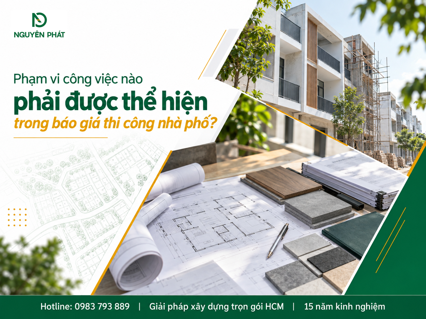 Phạm vi công việc trong báo giá xây dựng nhà phố - Nguyên Phát (NP Group)