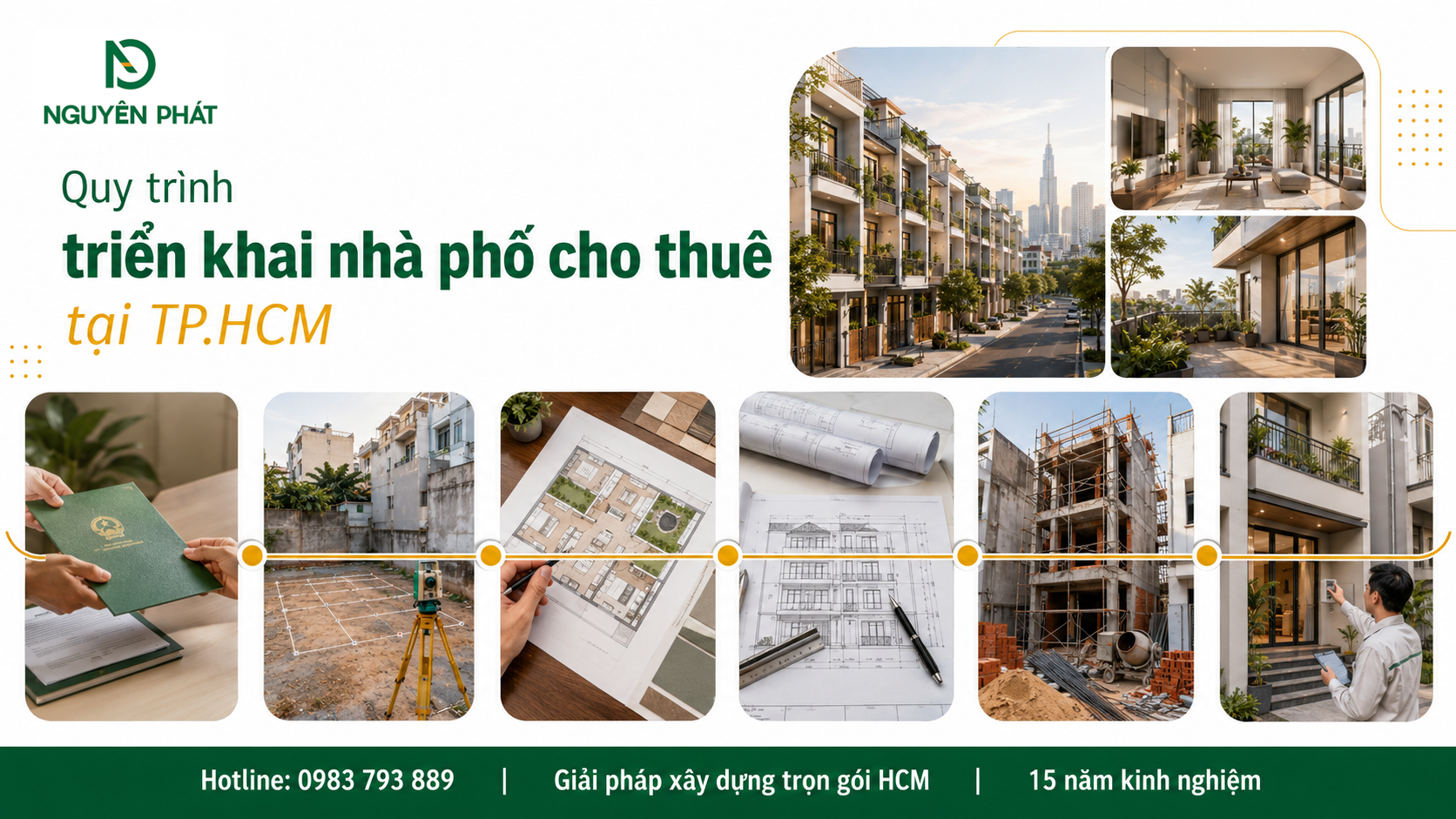 Quy trình triển khai nhà phố cho thuê tại TP.HCM
