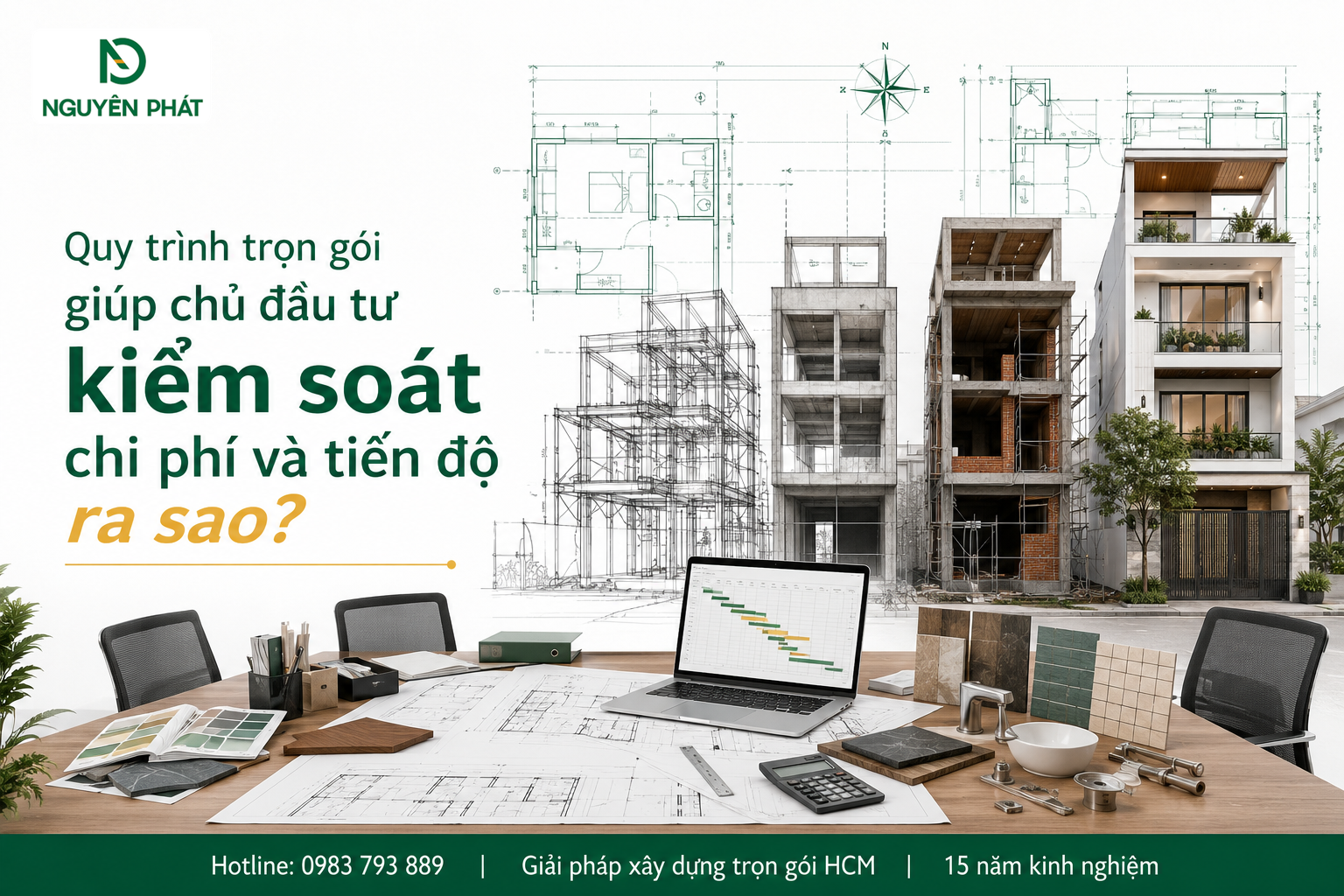 Quy trình trọn gói giúp chủ đầu tư kiểm soát chi phí và tiến độ ra sao?