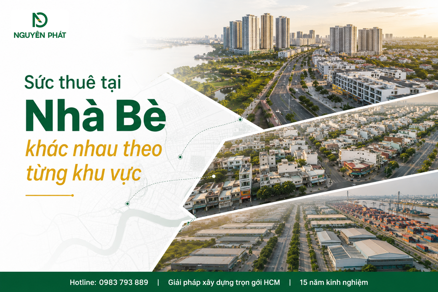 Sức thuê tại Nhà Bè khác nhau theo từng khu vực
