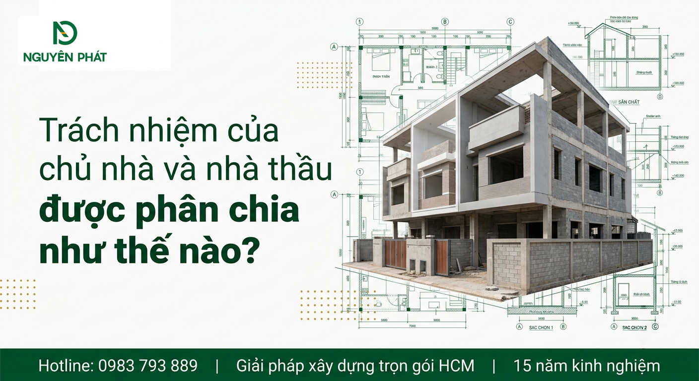 Phân chia trách nhiệm trong thi công nhà phố - Nguyên Phát (NP Group)