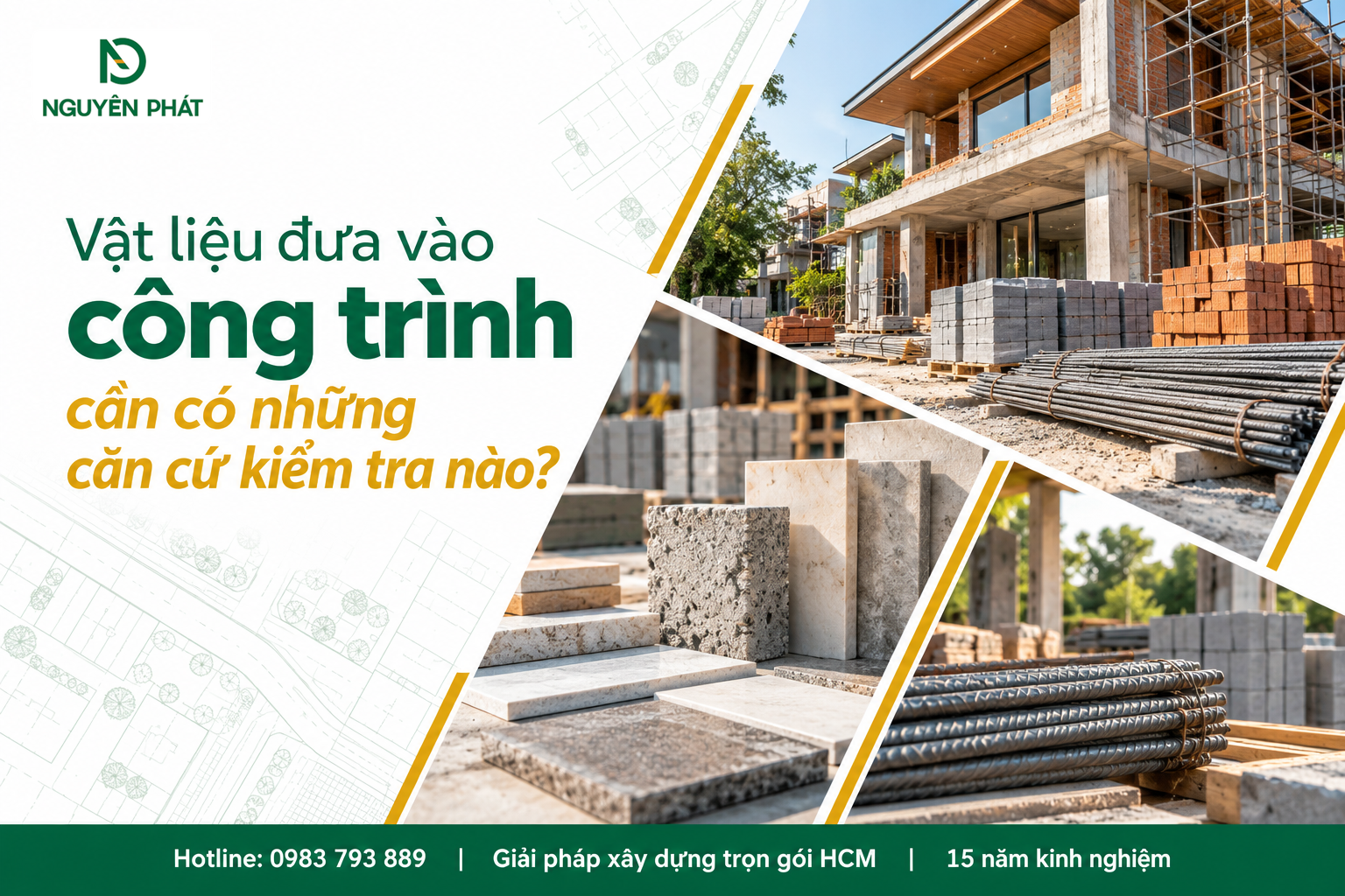 Kiểm tra vật liệu xây dựng nhà dân dụng theo tiêu chuẩn Nguyên Phát (NP Group)