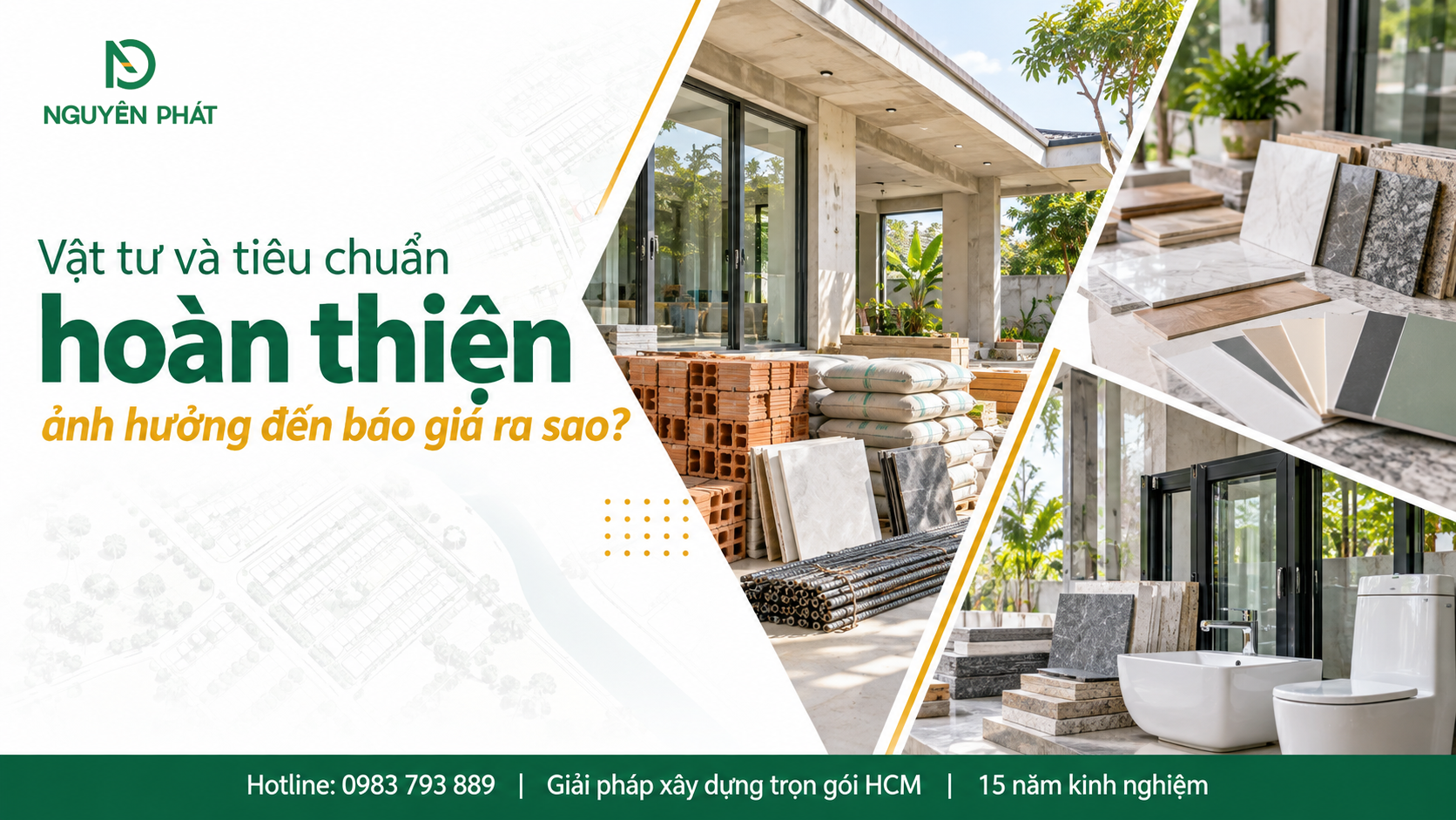 Vật tư xây dựng và tiêu chuẩn hoàn thiện ảnh hưởng đến giá nhà cấp 4 - Nguyên Phát (NP Group)