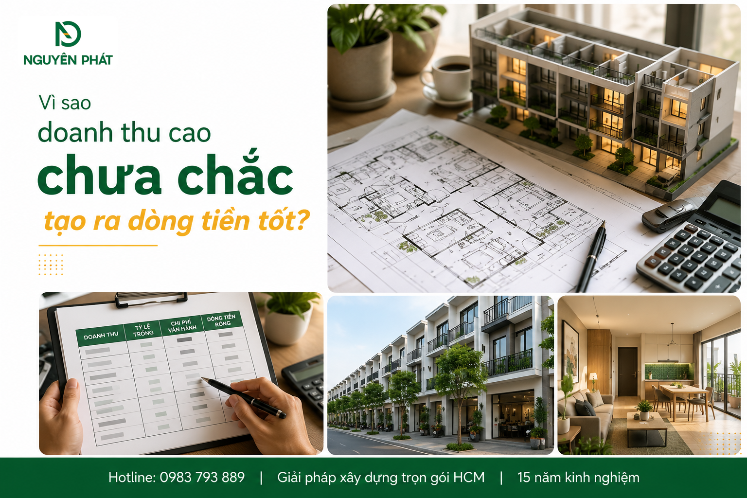 Vì sao doanh thu cao chưa chắc tạo ra dòng tiền tốt?