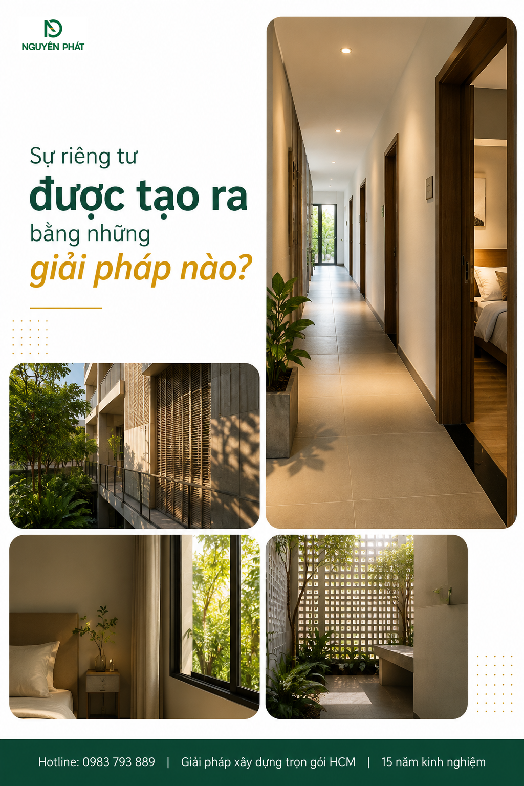 Sự riêng tư được tạo ra bằng những giải pháp nào?