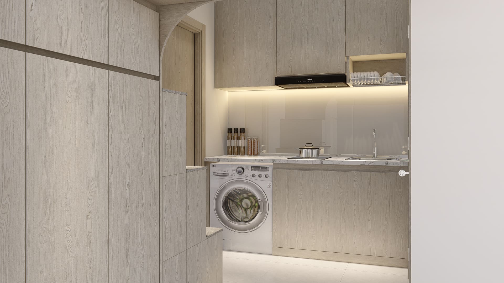 Giải pháp bố trí cầu thang tối ưu diện tích nhà phố 2 tầng 6x9m - Nguyên Phát (NP Group)