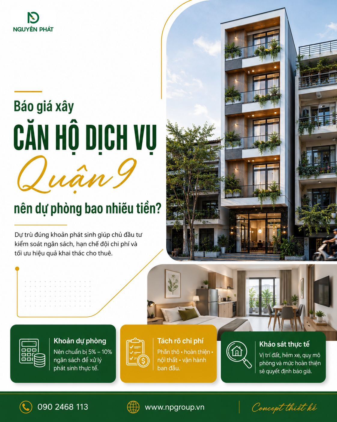 Các khoản dễ bị bỏ sót khi làm căn hộ dịch vụ